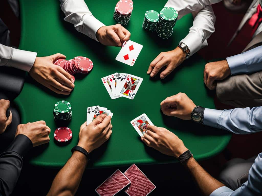 חלוקת קלפים בפוקר